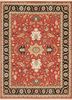 MAKT-16 Red/Ebony red and orange wool hand knotted Rug