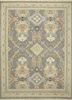 MAKT-96 Frost Gray/Lead Gray grey and black wool hand knotted Rug
