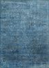 ne-2348 chicory/chicory blue wool and silk hand knotted Rug