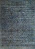 ne-2349 chicory/chicory blue wool and silk hand knotted Rug