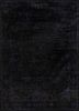 ne-2364 ebony/ebony grey and black wool and silk hand knotted Rug