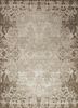 NMS-09 Dark Taupe/Platinum grey and black wool and silk hand knotted Rug