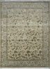 aurora gold wool and silk hand knotted Rug - HeadShot