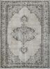 pae-117 cloud white/dark brown ivory wool hand knotted Rug