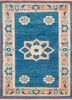 pae-1171 orion blue/copper tan blue wool hand knotted Rug
