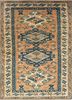 pae-120 apricot wash/gold red and orange wool hand knotted Rug