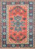 pae-1213 russet/indigo blue red and orange wool hand knotted Rug