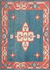 pae-1244 orion blue/poppy blue wool hand knotted Rug