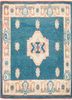 pae-1245 orion blue/cream gold blue wool hand knotted Rug