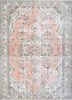 pae-1277 copper tan/antique white red and orange wool hand knotted Rug