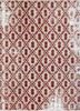 pae-1329 ribbon red/bright gold red and orange wool hand knotted Rug