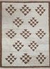 pae-1392 warm tan/tobacco beige and brown wool hand knotted Rug