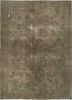 lacuna beige and brown wool hand knotted Rug - HeadShot