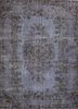 pae-1420 deep blue/mahogany blue wool hand knotted Rug