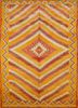 pae-147 cloud white/honey melon red and orange wool hand knotted Rug