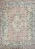 pae-1501 beige/light turquoise beige and brown wool hand knotted Rug