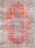 pae-1512 outrageous orange/peach bloom red and orange wool hand knotted Rug