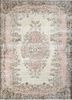 pae-1538 cloud white/cocoa brown ivory wool hand knotted Rug