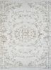pae-1575 white/gray brown ivory wool hand knotted Rug