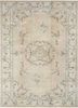 pae-1650 light peach/light peach beige and brown wool hand knotted Rug