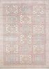 pae-1658 coral essence/soft gold pink and purple wool hand knotted Rug
