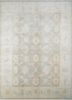 pae-1762 hunter green/light sea blue green wool hand knotted Rug