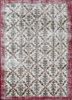 pae-2010 fog/deep red beige and brown wool hand knotted Rug