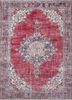 pae-2026 red/deep navy red and orange wool hand knotted Rug