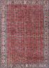 pae-2056 red/rose petal red and orange wool hand knotted Rug