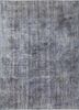 pae-2072 charcoal slate/charcoal slate grey and black wool hand knotted Rug