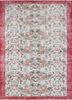 pae-2083 white/red red and orange wool hand knotted Rug