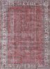 pae-2094 russet/light peach red and orange wool hand knotted Rug