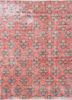 pae-2103 poppy/apple green red and orange wool hand knotted Rug