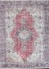 pae-2144 deep red/blue berry red and orange wool hand knotted Rug
