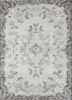 pae-2166 fog/dark brown green wool hand knotted Rug