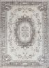 pae-2192 lead gray/medium brown beige and brown wool hand knotted Rug