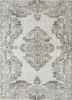 pae-2193 linen/bluebell ivory wool hand knotted Rug