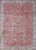 pae-2198 red ochre/rose petal red and orange wool hand knotted Rug