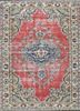 pae-2237 russet/oasis green red and orange wool hand knotted Rug