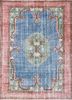 pae-2240 ink blue/red blue wool hand knotted Rug