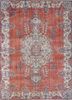 pae-2284 russet/white red and orange wool hand knotted Rug