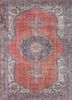 pae-2289 russet/ensign blue red and orange wool hand knotted Rug