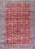 pae-2294 red/blue berry red and orange wool hand knotted Rug