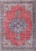 pae-2301 ensign blue/russet blue wool hand knotted Rug