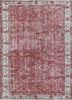 pae-2306 soft coral/dark sisal red and orange wool hand knotted Rug