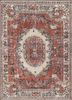 pae-2318 red ochre/medium peach red and orange wool hand knotted Rug