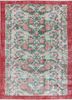 pae-2351 deep sea/red green wool hand knotted Rug