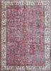 pae-2356 vintage claret/gold red and orange wool hand knotted Rug