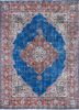 pae-2370 twilight blue/russet blue wool hand knotted Rug