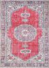 pae-2386 cinnabar/chicory red and orange wool hand knotted Rug